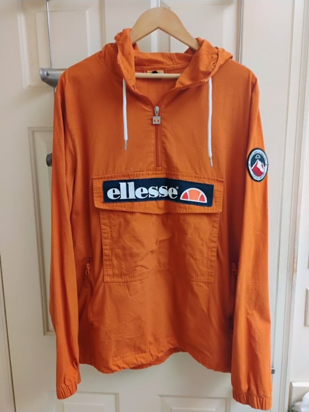 Ellesse Mont 1/4 Zip Jacket in Orange